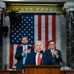 El presidente Donald Trump pronuncia el martes por la noche el primer discurso sobre el Estado de la Unión de su segundo mandato.Credit...Kenny Holston/The New York Times