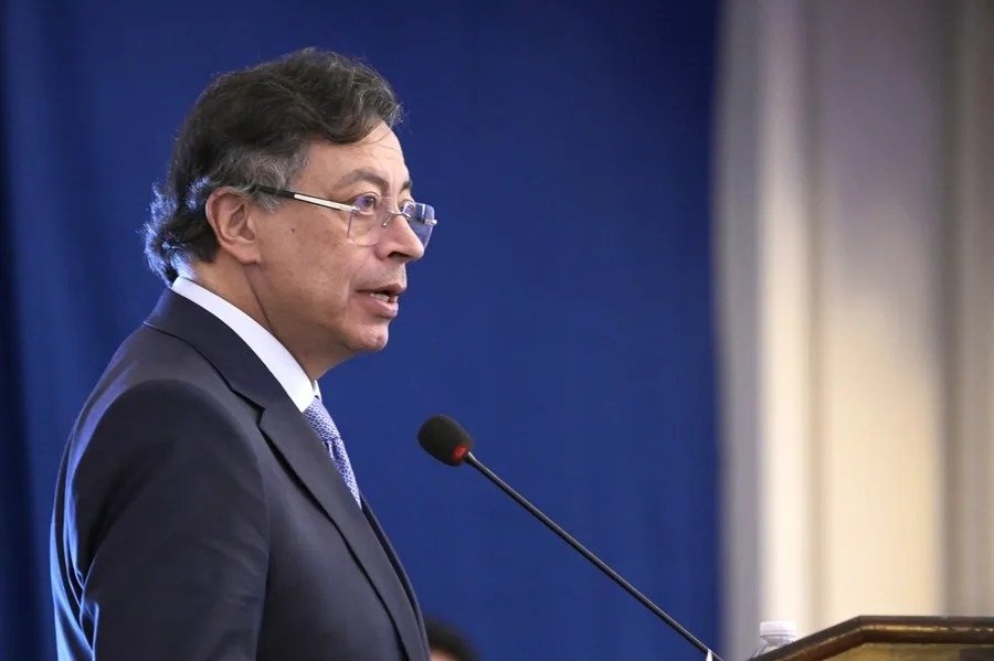 Fotografía de archivo del presidente de Colombia, Gustavo Petro. EFE/Lenin Nolly